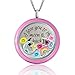 A Touch of Dazzle I Love You To The Moon And Back Necklace Father Daughter Necklace Mom And Daughter Necklace 30mm Floating Locket Charm Necklace Set
