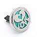 BellaSentials Car Fragrance Diffuser Vent Clip, Simply Add Essential Oils To Eliminate Odors in Your Car, Aromatherapy Air Purifier - Heart of Love - Car Charm