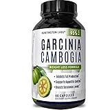 Best Garcinia Cambogia Extract Raw 95% HCA Weight Loss Pills for Women and Men - Fat Burning Supplement Boost Metabolism and Increase Energy – Natural Antioxidant for Immune System, 60 Capsules
