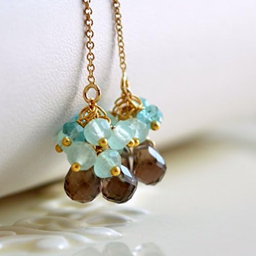 Gemstone Threader Earrings