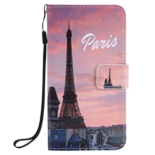 Galaxy J7(2016) Case,J710 Case,ARRYNN Magnetic Wallet PU Leather[Flip ID Card][Wrist Strap][Shock Resistant] Protective Phone Case for Sumsang Galaxy J710(paris)
