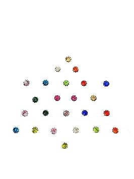 BEAUTY GOLD Multicolor Dot Designer Bridal Bindi