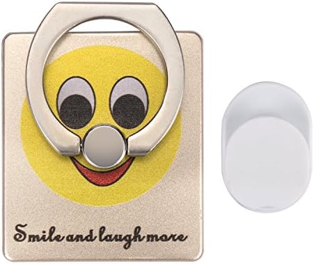Sunumb Phone Ring Stand &amp; Grip, with Car Mount Holder Hook,Smiley Face Desgin and Make Your Phone Different.