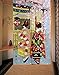LIGICKY Noren Japanese Style Long Doorway Curtain Kyoto Geisha Girls and Cherry Blossom Window Treatment Tapestry for Home Decoration 33.5 x 59 inch