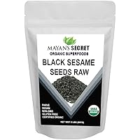 Mayan's Secret Organic Superfoods Raw Black Sesame Seeds All-Natural, 2lbs