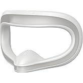 AMVR Silicone Face Cover Compatible with Meta/Oculus Quest 3S Accessories, Sweatproof Face Pad, with Nose Pad, Immersive VR Experience (Grey)