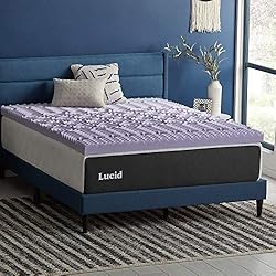 Lucid 3 Inch Mattress Topper Twin – Memory Foam