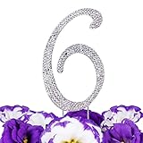LOVENJOY with Gift Box Number 6 6th Sparkly Crystal