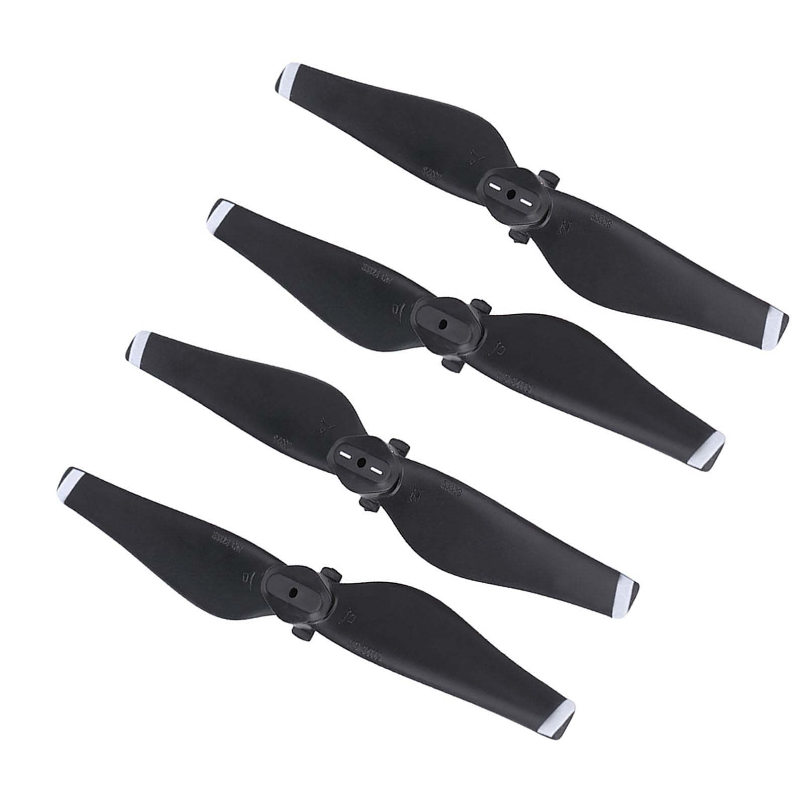 WGFOIP 2 Pairs Air Props Blade, Quick Release Carbon Fiber Propeller Blades RC Drone Quadcopter Accessory for Repair (White Edge)