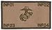 Custom Text EGA Plate Carrier Vest Patch - Eagle Globe and Anchor Graphic - Coyote Brown
