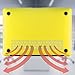 Kuzy Rubberized Hard Case Cover SeeThru for New MacBook Air 13.3-Inch - A1369/A1466 - Aluminum Unibody - Yellow