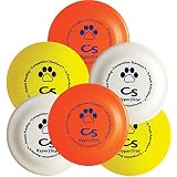 Hyperflite K-10 Competition Standard Dog Disc (6 Pack) - Assorted Floating Frisbee for Dogs - Large Canine Plastic Discs for Ultra-Long Flights - Flying Disc Toy for Secure Gripping - 8.75”