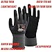 XSHIELD 17-PMG,Ultimate Micro Foam Nitrile Grip Safety Work Gloves for General Purpose, OKEO-Tex Certificated,Ideal for Auto Repair, Home Improvement,3 Pairs(Large)