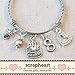 8th BIRTHDAY Bracelet, 8th Birthday Charm Bracelet, 8 Year Old Daughter Birthday Gift Idea, Eighth Birthday Gift, 8 Year Old Birthday Bangle