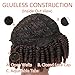 FASHION IDOL Spring Twist Braids Wig Curly Jamaican Bounce Jumpy African Bomb Twist Braids Wig Sythetic Short Natural Black Wig For Black Women (1B)
