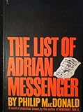 The List of Adrian Messenger (1st Edition)