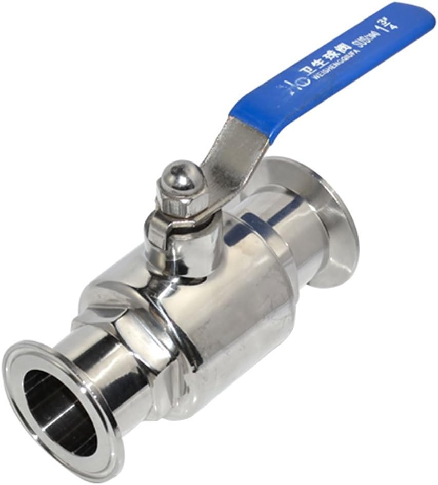 45mm OD Sanitary Full Port Ball Valve to Clamp Ferrule OD 50.5mm SS316 1000 WOG