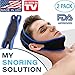 Chin Strap for Snoring by Peaceful Night - 2 Pack of Anti Snoring Chin Strap - Adjustable Jaw Strap and Comfortable Snore Chin Strap