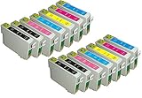 14 Pack Elite Supplies Remanufactured Inkjet Cartridge Replacement for epson T078, Compatible with Epson Stylus Photo RX580, R260, R380, R280, RX595, RX680, Artisan 50
