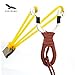 Freehawk 1Pcs Stainless Steel Slingshot with Swan-Falling Shape Hunting Slingshot Hunting Catapults Slingshot for Kids Outdoor Hunting Game, Fowling and Fishing Competition (Color at Random)