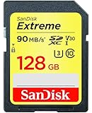 SanDisk Extreme 128 GB SDXC Memory Card up to 90 MB/s, Class 10, U3, V30, FFP