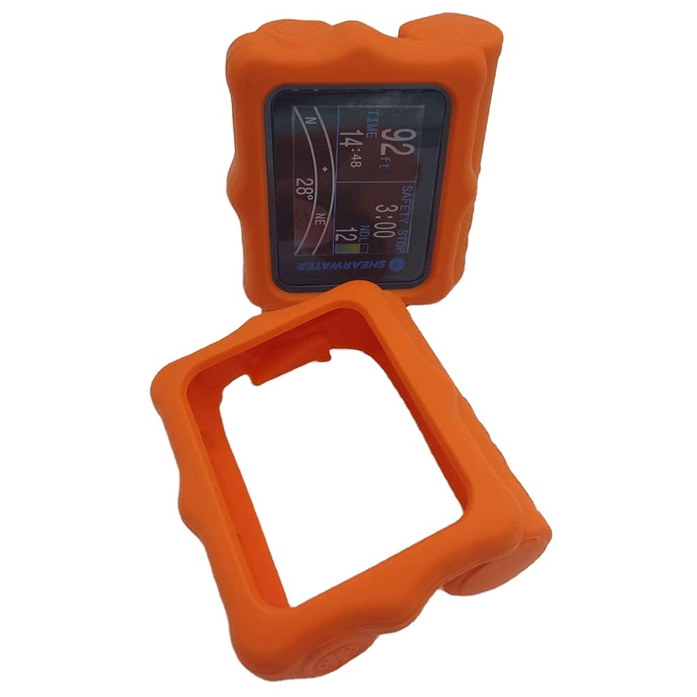 SHAMROCK HEALTH Silicone Protective Cover for Shearwater Perdix Diving Computer (Orange)