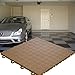 BlockTile B0US5230 Garage Flooring Interlocking Tiles Coin Top Pack, Brown, 30-Pack
