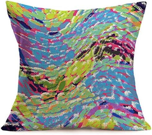 Jooffery New Bohemian Pattern Throw Pillow Cover, Indian Mandala Floor Cushion Cover Home Decor Square Pillowcase (K)