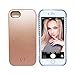 Cutelook 7 Illed iPhone 7 Illuminated Case, New LED Light Up Luminous (Dimmable) Cell Phone Case by Readgo, Great for Selfies Facetime Rechargeable Flashlight - Rose Gold