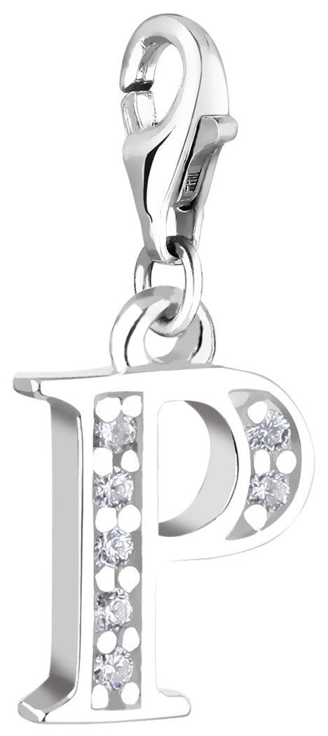 Nenalina Letter P pendant, 925 Sterling silver for all charm bracelets; 712716-019