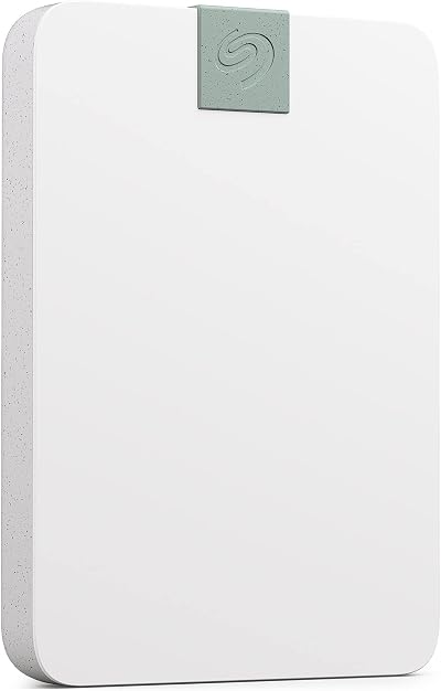 Seagate Ultra Touch 2TB External HDD USB-C Cloud White Post-Consumer Recycled