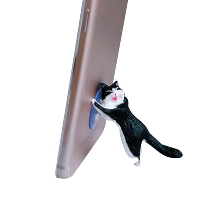 bromrefulgenc Cat Phone Holder,Cartoon Cat Tablet Cell