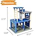 Pidoko Kids Police Station Playset - Everyday Heroes Wooden Toys Play Set, with Accessories - Toy Dollhouse for Boys & Girls Toddlers 3 Year Old and up