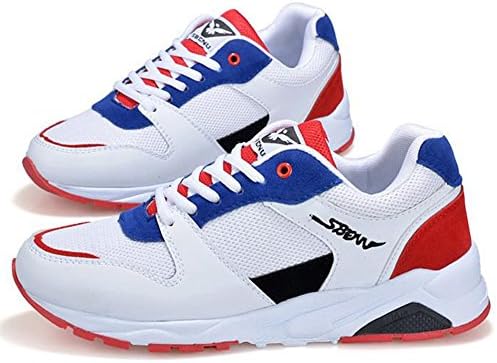 Amazon Hongjing スニーカー 男女兼用 カップル ペア ランニングシューズ ローカット レースアップ カジュアルシューズ デッキシューズ フラット アウトドア メッシュ 通気性抜群 通学 高校生 旅行 運動 トラベル オシャレ 25 5cm 青い ブルー Hongjing シューズ