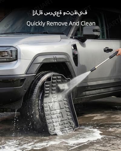 KASUART Car Floor Mat Compatible with Jetour G700 2025-2026 TPE 6Seats All Weather Protector Double Layer Car Foot Mats Waterproof Anti-Dirty Rubber Mat Jetour G700 Interior Accessories
