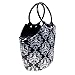 Large Damask Neoprene Lunch Bag Purse - Insulated Waterproof Lunch Tote Box for Women, Adults, Kids, Teen Girls