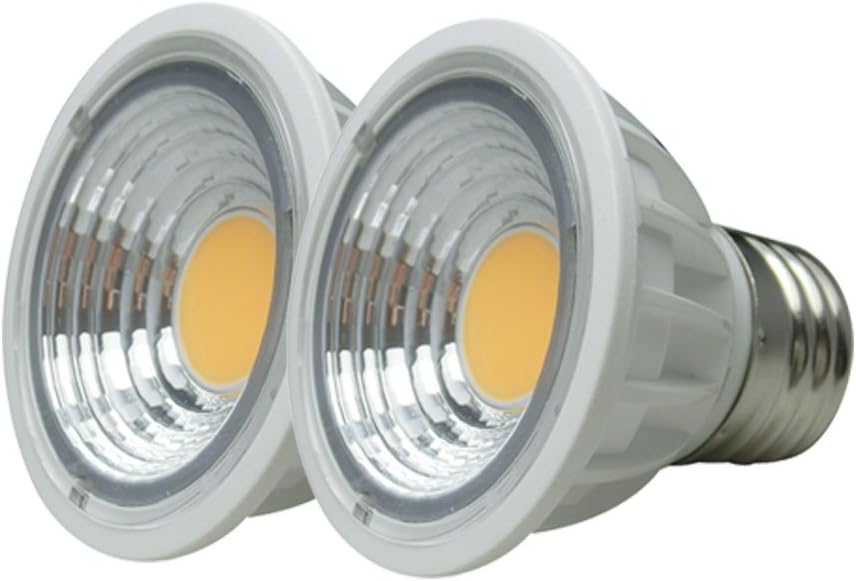 ELEDISON (2-Pack) Dimmable 5-watt PAR16/MR16 LED COB Flood Bulb for Recessed, 90 Degree, 50W Equivalent, AC 120V, E26 Medium Base, 2700K Warm White