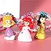8 Pack Princess Dress up Accessories Costume Necklace Kit Activity Gift Set Toys for Girls Princess Snow White Cinderella Ariel Belle Aurora Party Favors