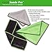 (5-pack) Premium Microfiber Cleaning Cloth For Glass, Camera Lenses, Phones, Tablets, Screens (2 Black, 2 Grey, 1 Green) 6