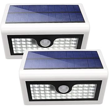 Solar Motion Sensor Security Light, SCOPOW 50 LED Weatherproof Solar