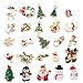 Christmas Pendants Charms for Bracelet Necklace Jewelry Making, Birthday, Christmas Day, Thanksgiving Day Gift for Children, Pack of 25 (Style 2)