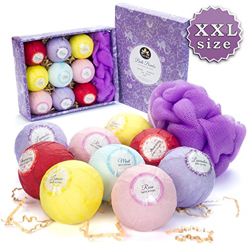 Bath bombs mother s day gift set 9 x 4,5 oz -xl bath bo…