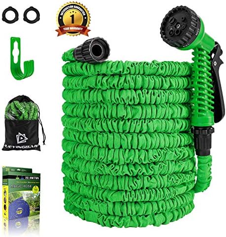Garden Hose - Expandable Water Hose - 75FT Lightweight Triple Latex Core & Extra Strength Fabric Water Pipe with 3/4" Solid Fittings, Hose Extension Joint for Outdoor Gardening Lawn Car Watering