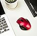 Amazon Basics Compact Ergonomic Wireless PC Mouse with Fast Scrolling - Red