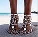 SUNSCSC 1 Pair Boho Vintage Silver Plated Coin Blessing Symbol Tassel Anklets Foot Jewelry