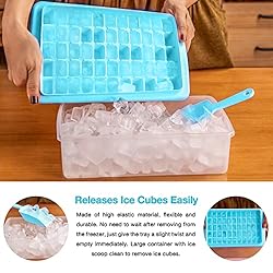 Ice Cube Tray with Lid and Bin 55 - Ice Cube Molds
