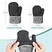 Winter Mitten Gloves For Baby Kids Toddler Infant Newborn, Cute Warm Fleece Lined Knit Thick Thermal Gloves For Boys Girls (Black&Gray)