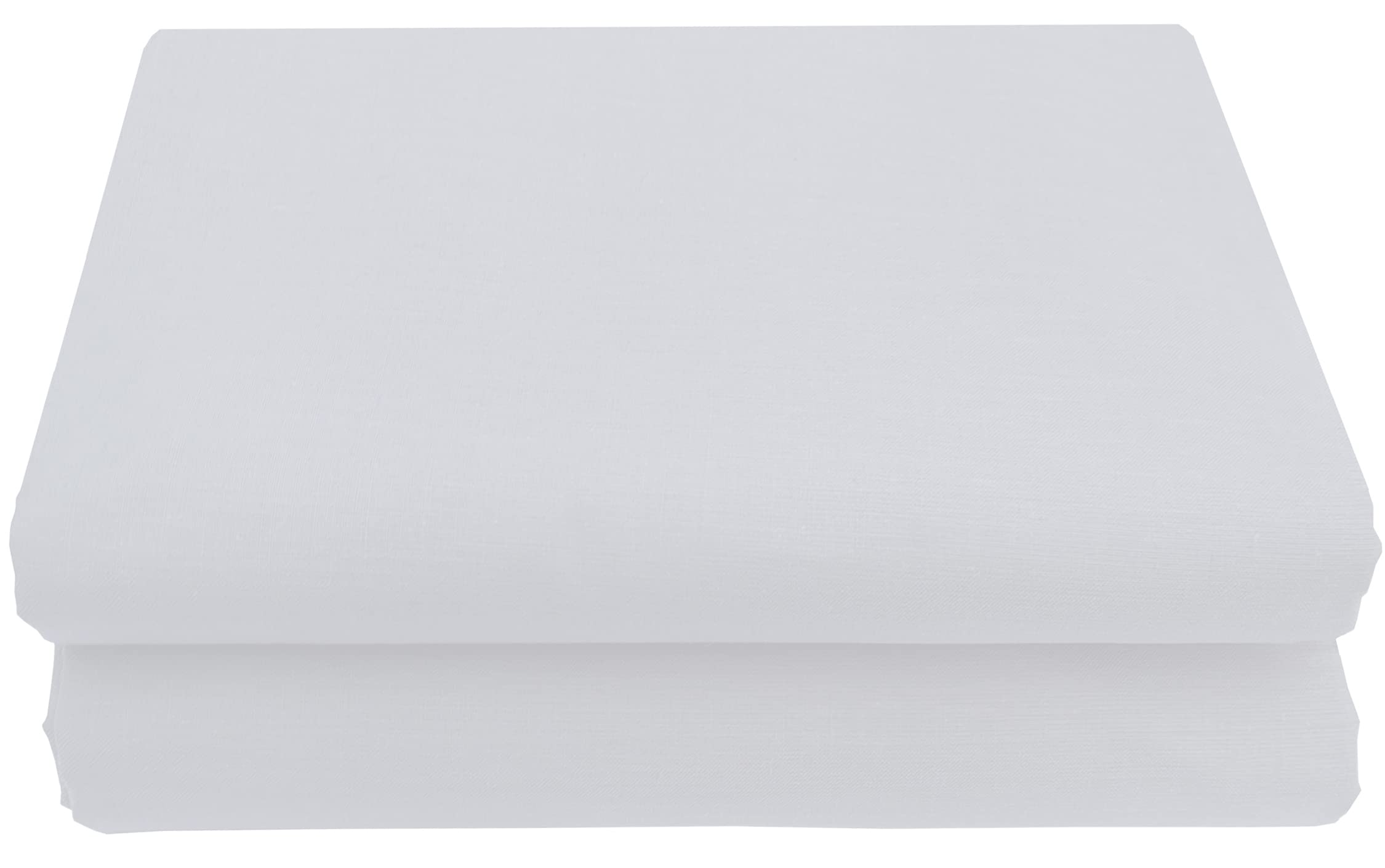 HOMELY IDEAS 200 Thread Count White Egyptian Cotton Flat Sheets, Rich Cotton, Breathable, Durable, Smooth, Comfortable & Soft Bed Sheet (WHITE, SINGLE)