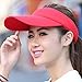 Red Sun Visors for Women and Girls, Long Brim Thicker Sweatband Adjustable Hat