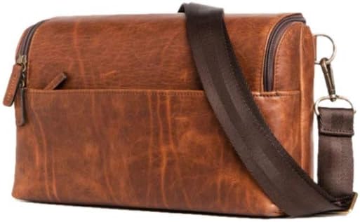 leather camera sling bag